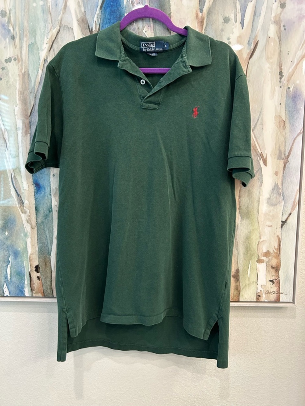 Polo by Ralph Lauren Dark Green Short-Sleeve Pique Polo